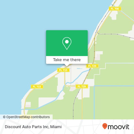 Mapa de Discount Auto Parts Inc