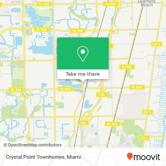 Crystal Point Townhomes map