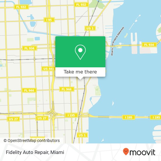 Mapa de Fidelity Auto Repair