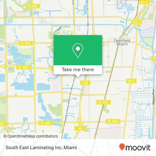 Mapa de South East Laminating Inc