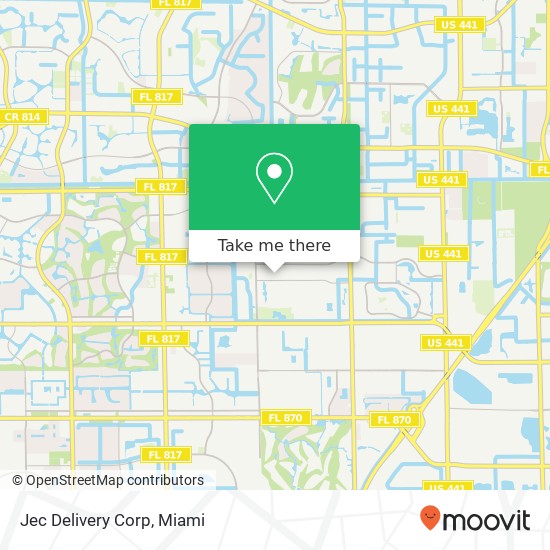 Mapa de Jec Delivery Corp