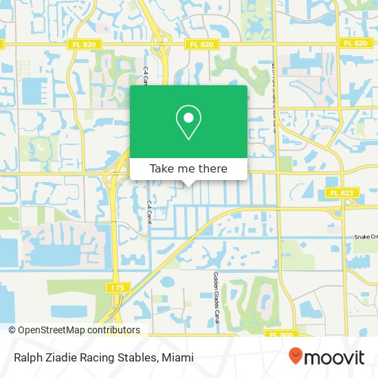 Mapa de Ralph Ziadie Racing Stables
