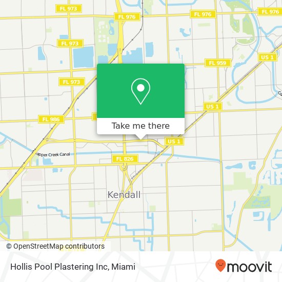 Mapa de Hollis Pool Plastering Inc