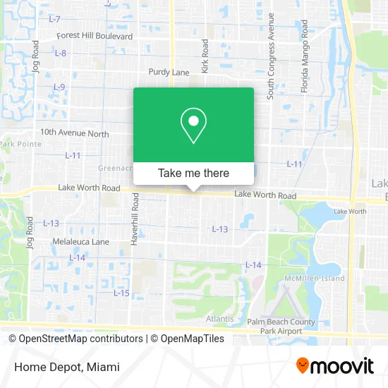 Home Depot map