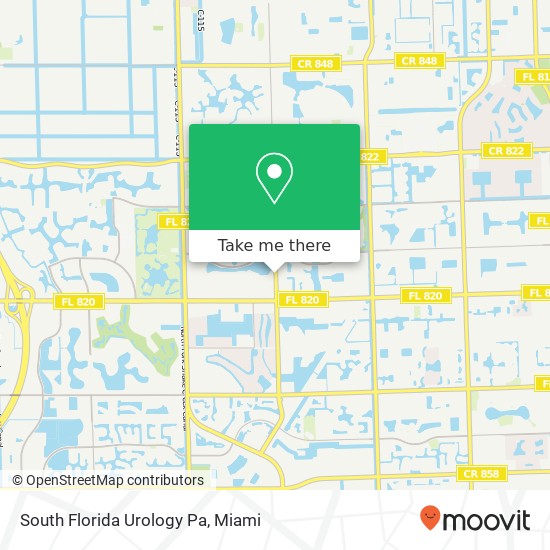 South Florida Urology Pa map