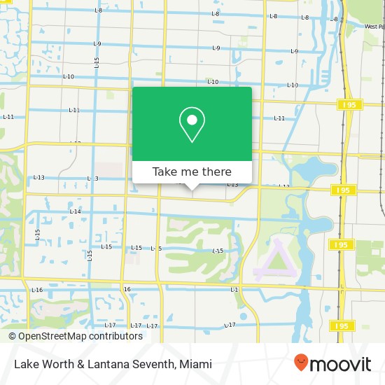 Mapa de Lake Worth & Lantana Seventh