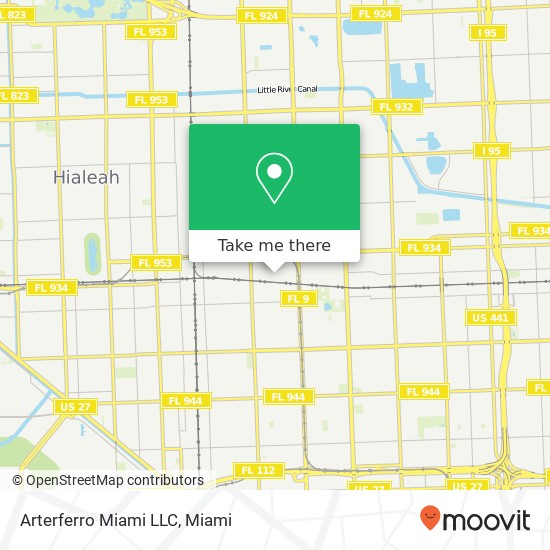 Mapa de Arterferro Miami LLC