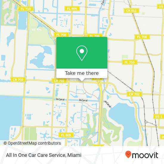 All In One Car Care Service map