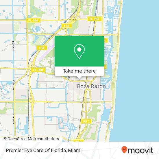 Mapa de Premier Eye Care Of Florida