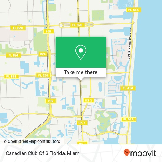 Mapa de Canadian Club Of S Florida