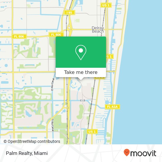 Palm Realty map