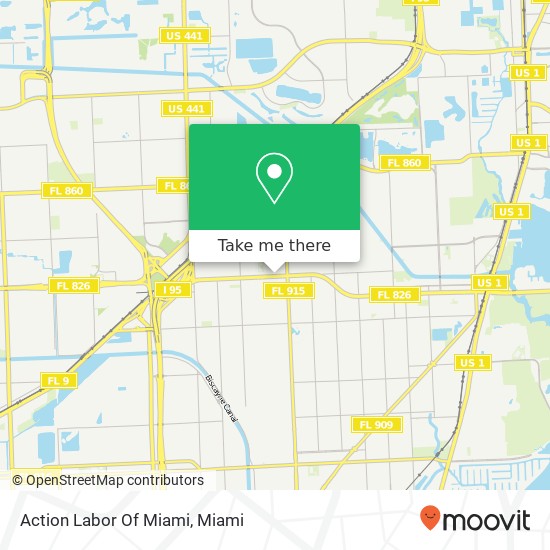 Action Labor Of Miami map