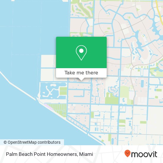 Palm Beach Point Homeowners map