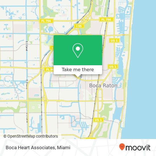 Boca Heart Associates map