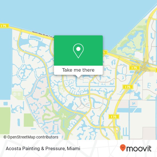 Mapa de Acosta Painting & Pressure