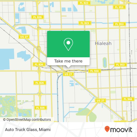 Mapa de Auto Truck Glass