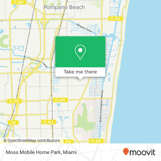 Mapa de Moss Mobile Home Park