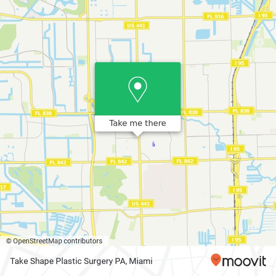 Take Shape Plastic Surgery PA map