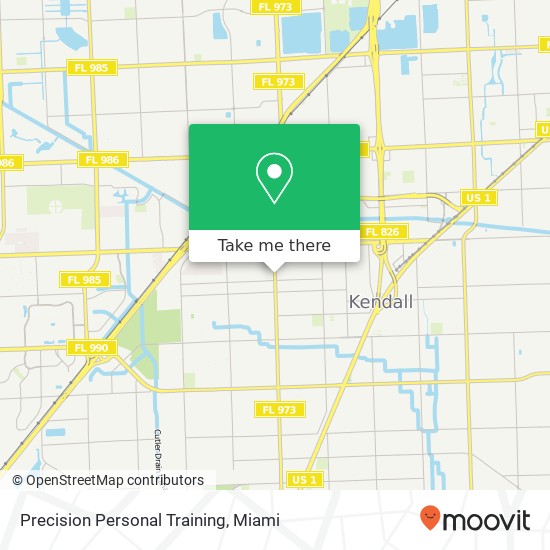 Precision Personal Training map