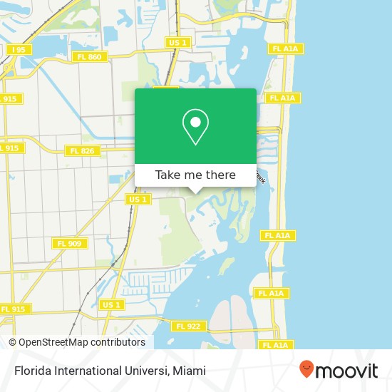 Florida International Universi map