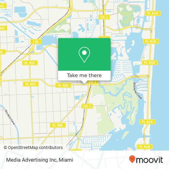 Mapa de Media Advertising Inc