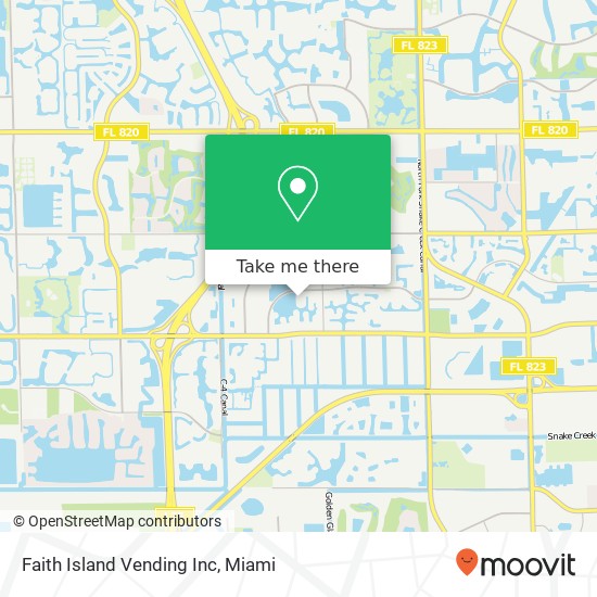 Faith Island Vending Inc map