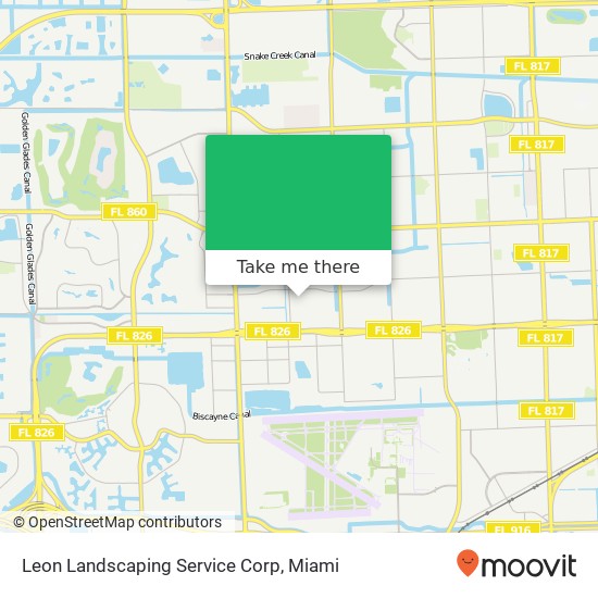 Mapa de Leon Landscaping Service Corp