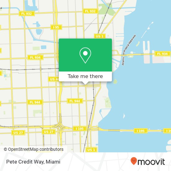 Pete Credit Way map