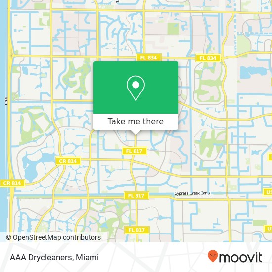 AAA Drycleaners map