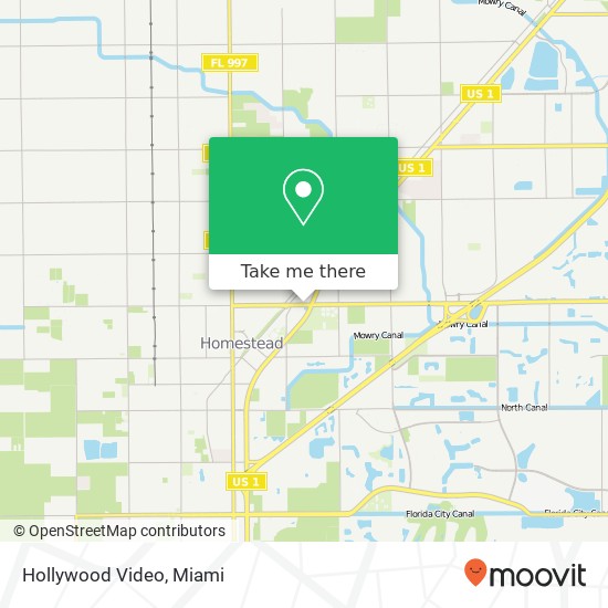 Hollywood Video map