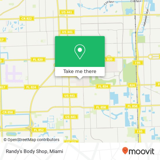 Randy's Body Shop map