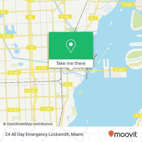 Mapa de 24 All Day Emergency Locksmith