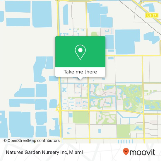 Mapa de Natures Garden Nursery Inc