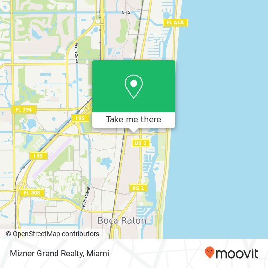 Mizner Grand Realty map