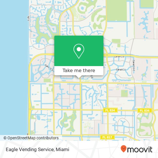Mapa de Eagle Vending Service