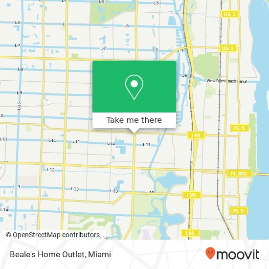 Mapa de Beale's Home Outlet
