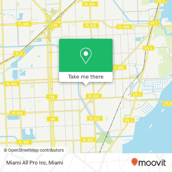 Miami All Pro Inc map