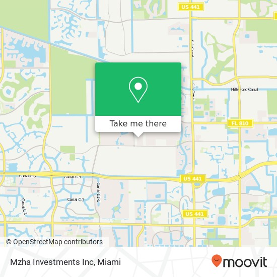 Mapa de Mzha Investments Inc