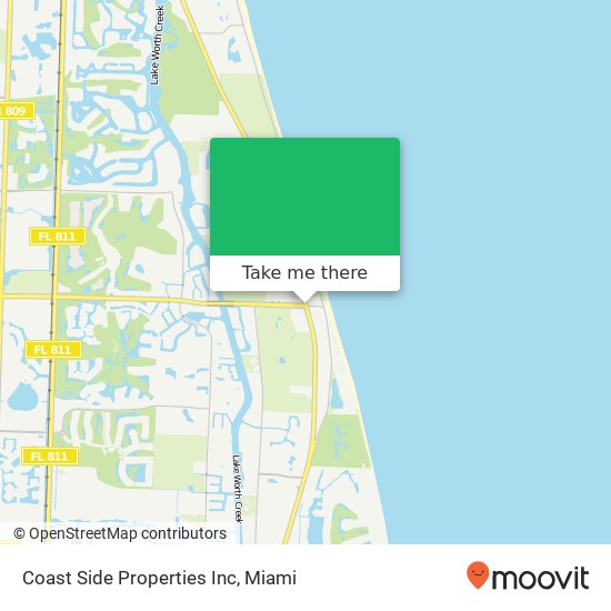 Coast Side Properties Inc map