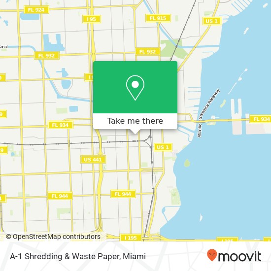 A-1 Shredding & Waste Paper map