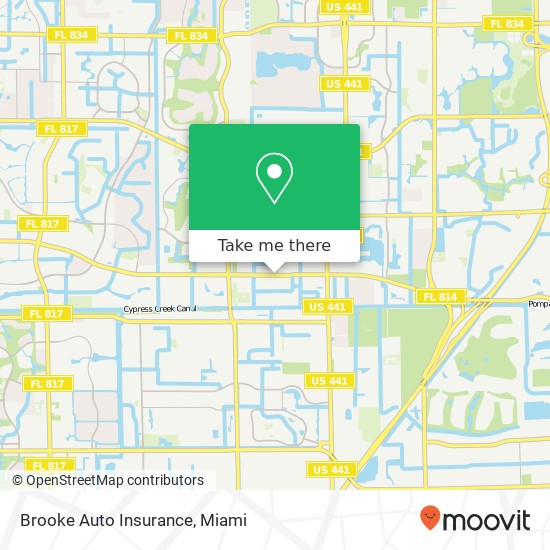 Brooke Auto Insurance map