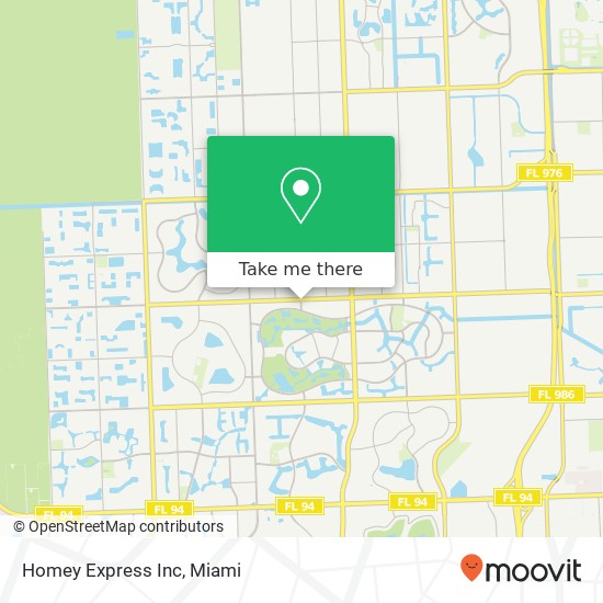 Homey Express Inc map