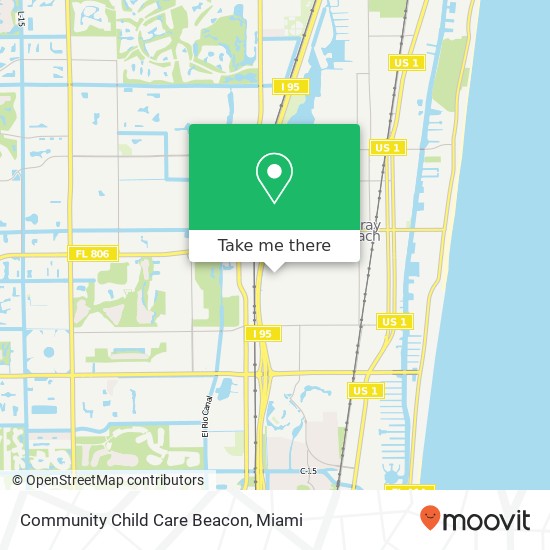 Mapa de Community Child Care Beacon