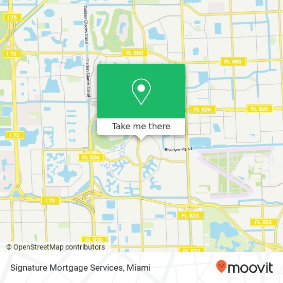 Mapa de Signature Mortgage Services