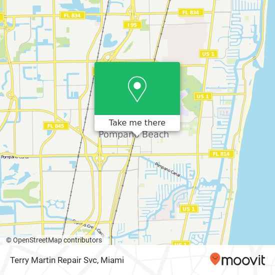 Terry Martin Repair Svc map