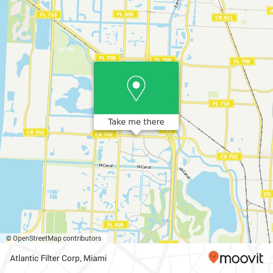 Atlantic Filter Corp map