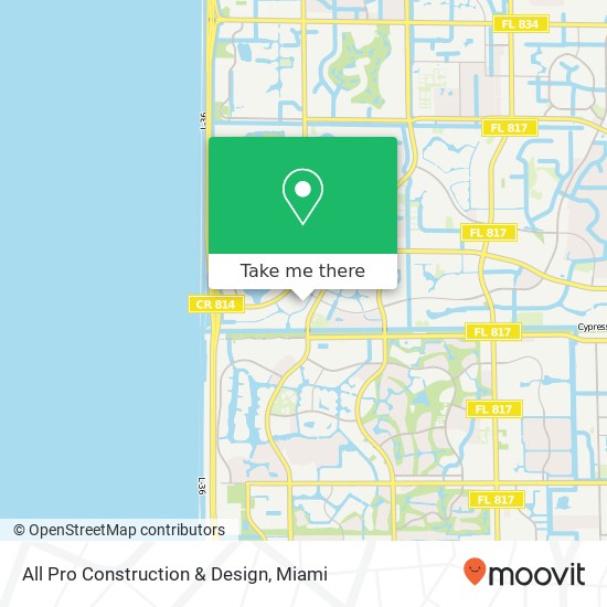 All Pro Construction & Design map