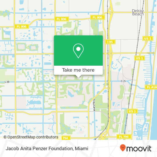 Jacob Anita Penzer Foundation map