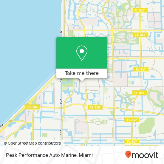Peak Performance Auto Marine map