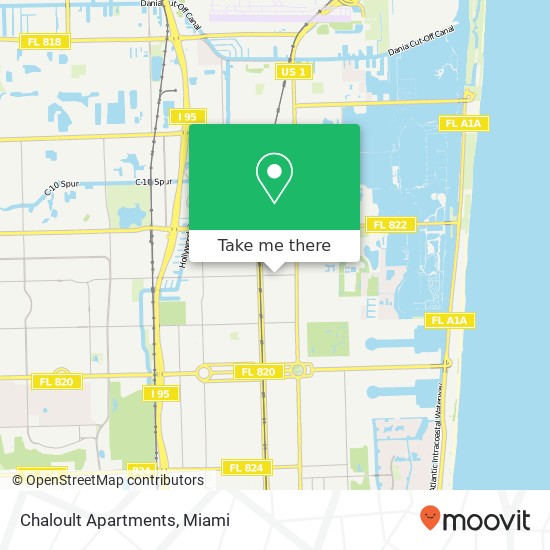 Chaloult Apartments map